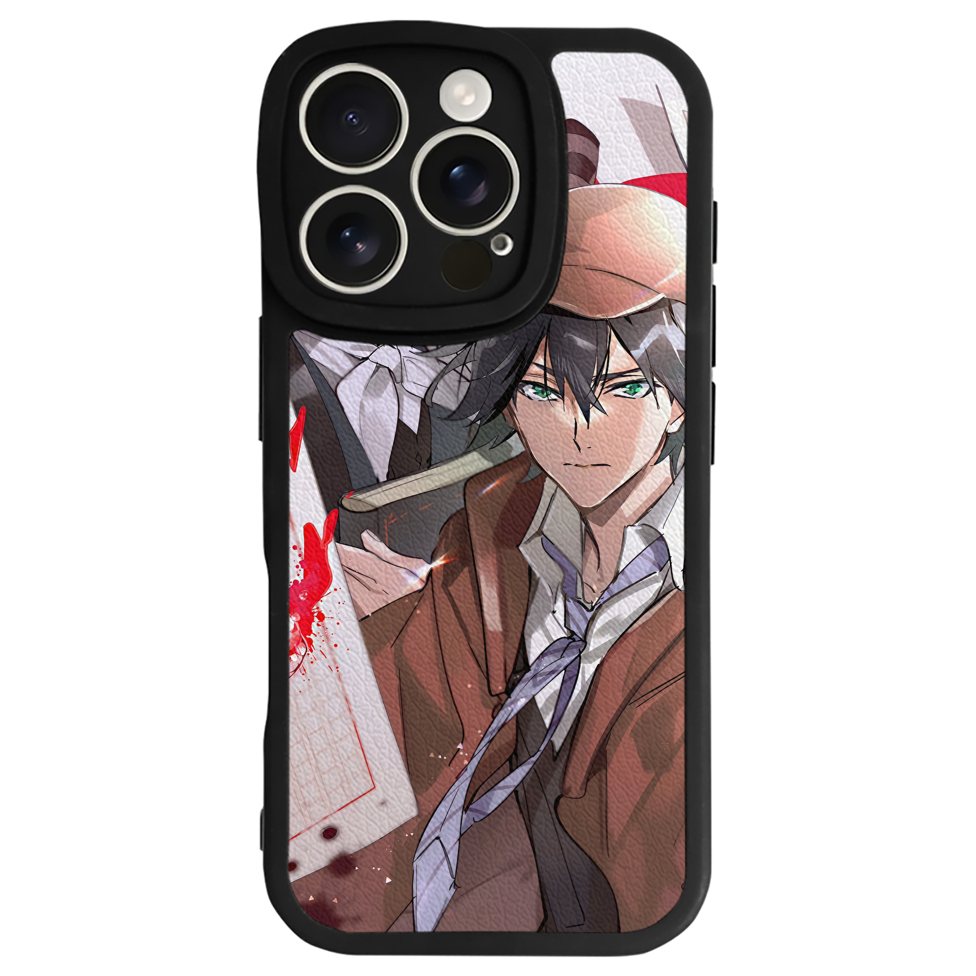（画像用） 文豪ストレイドッグス Bungo Stray Dogs 【iPhone 16シリーズ対応】シリコンスマホケース（レザー調） 材質：シリコン